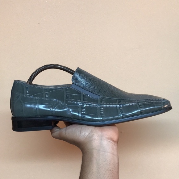 Stacy Adams Green Alligator Print Dress Shoes main image 8